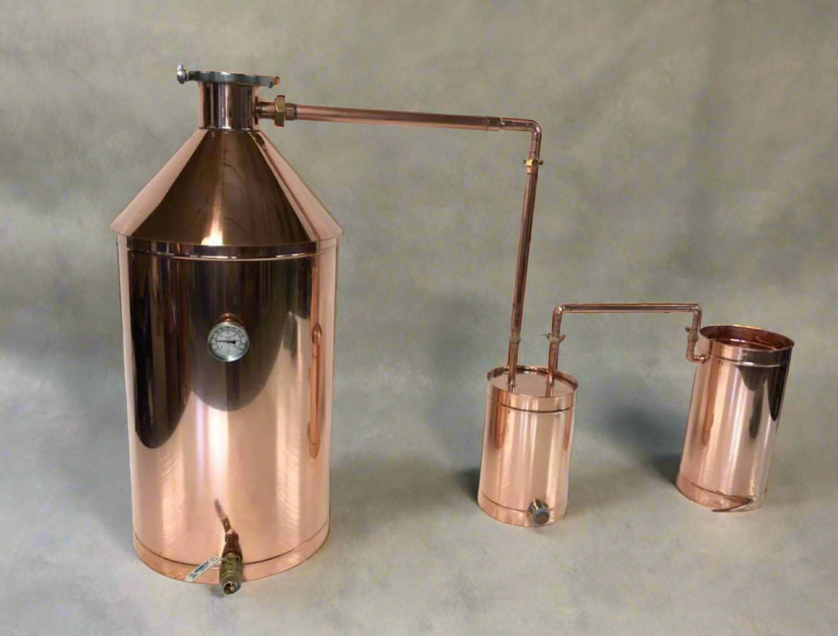 20 Gallon Copper Moonshine Still 220V Electric With Quick Clamp Cap and Thumper Infusion Port — copper still for sale