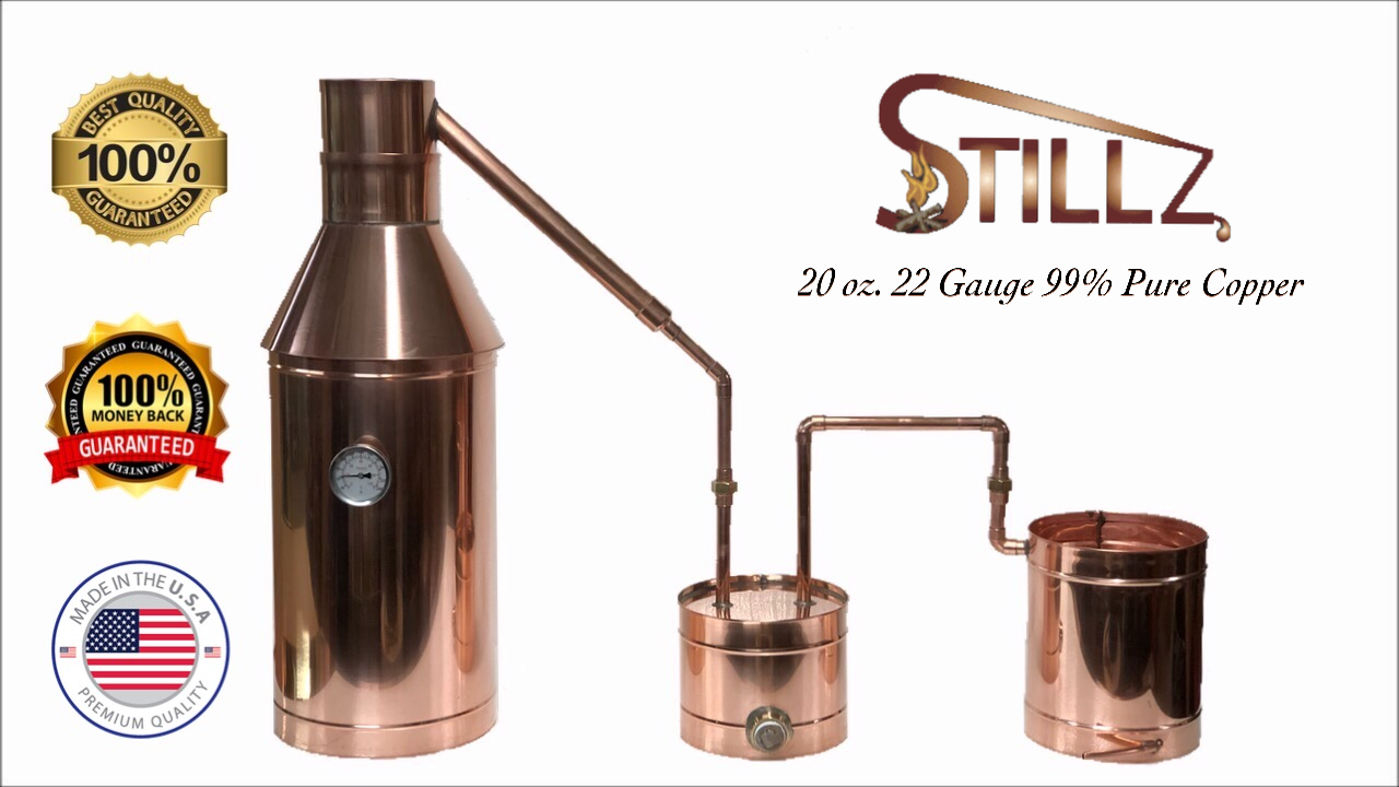 Copper Moonshine Still- Thumper/Worm-Heavy 20oz Build ! 6 Gallon — copper still for sale