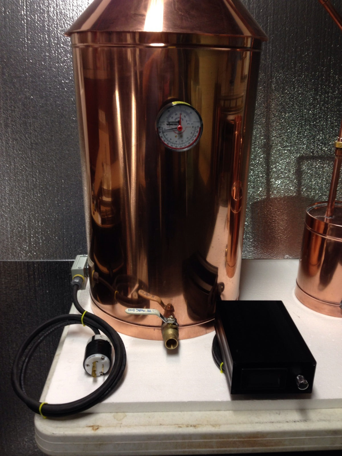 20 Gallon Electric Moonshine Still Copper Still 20 oz.Copper 220 Volt — copper still for sale
